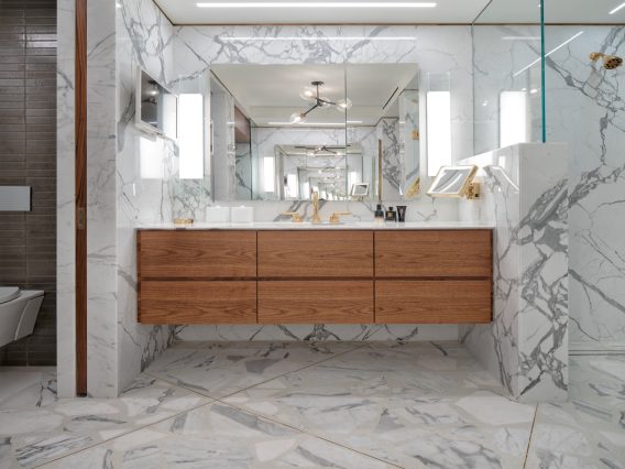 Carillon Miami residence marble bathroom vanity