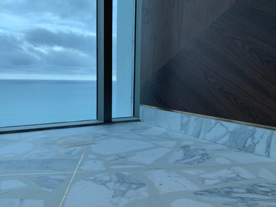Carillon Miami marble floor detail with ocean view