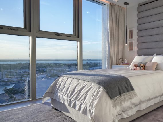Carillon residence bedroom view of Miami